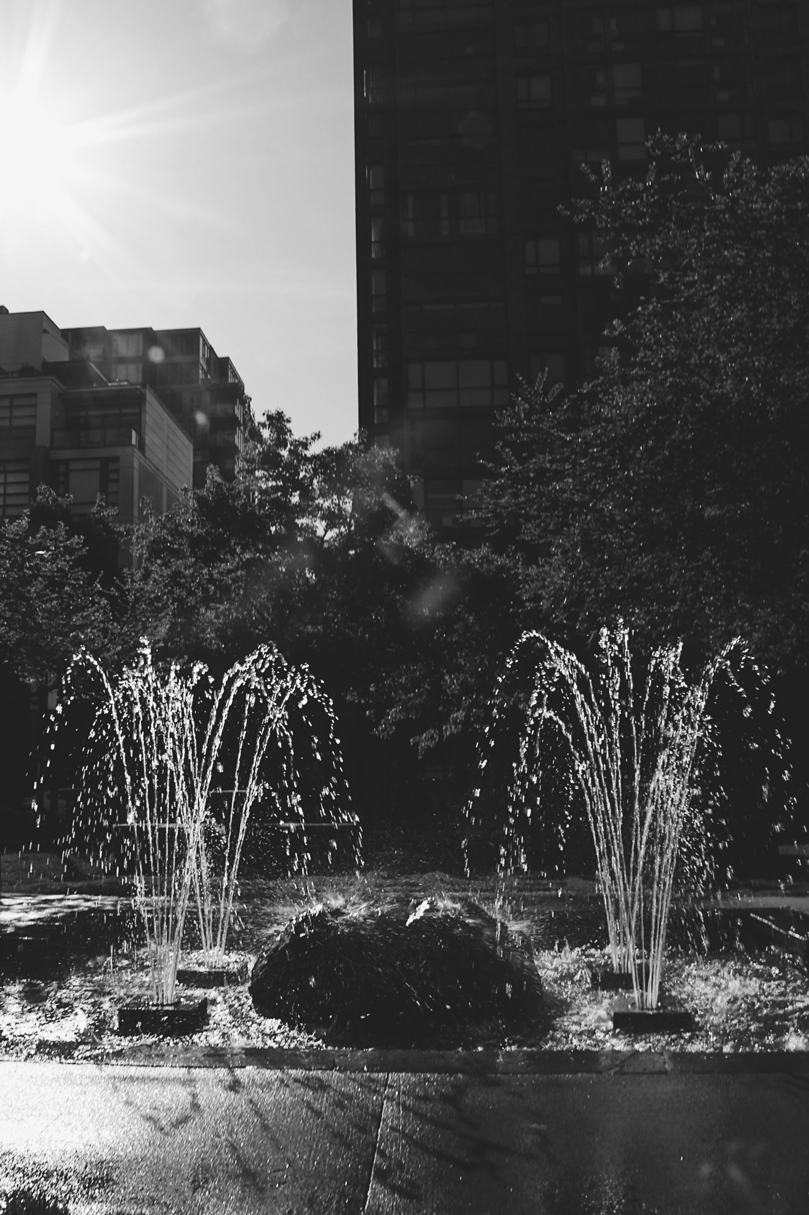Downtown Vancouver Fountains