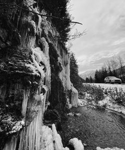 B&W Icicle Pond